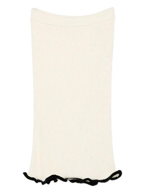 Jil Sander asymmetric midi skirt - Neutrals - zdjęcie produktu nr 1