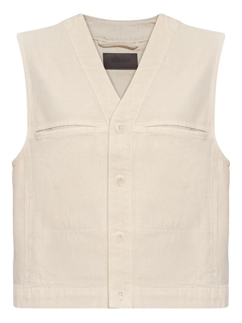 LEMAIRE button-fastening sleeveless vest - Neutrals - zdjęcie produktu nr 1