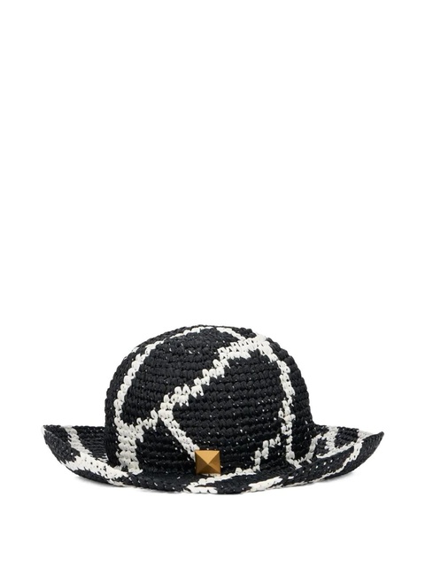 Valentino Garavani woven stud hat - Black - zdjęcie produktu nr 1