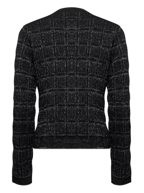 Gucci interlocking-G check cardigan - Black - zdjęcie produktu nr 2