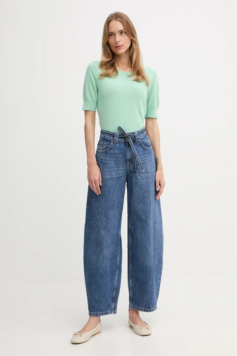 United Colors of Benetton sweter damski kolor zielony lekki 1002D10D2 - zdjęcie produktu nr 1