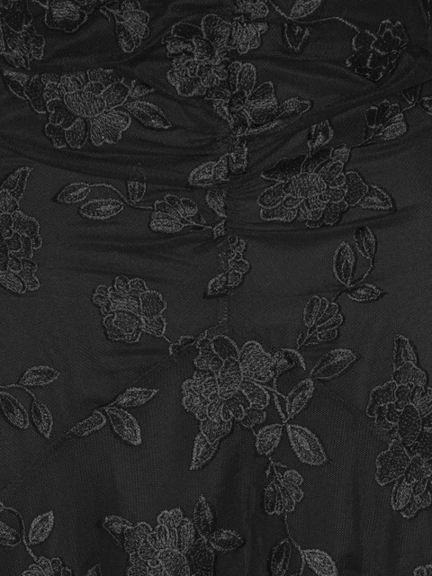 ROTATE BIRGER CHRISTENSEN lace V-neck midi dress - Black - zdjęcie produktu nr 2