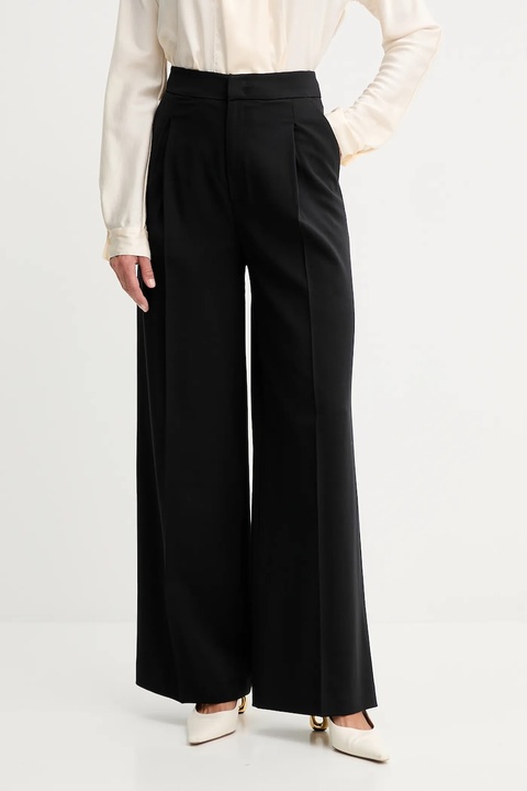 Twinset spodnie damskie kolor czarny proste high waist 252TP2622 - zdjęcie produktu nr 2