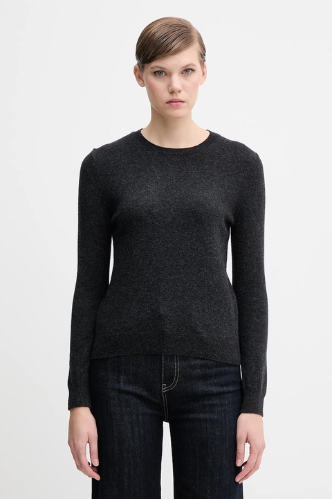 United Colors of Benetton sweter wełniany damski kolor szary lekki 1002D1K01 - zdjęcie produktu nr 1