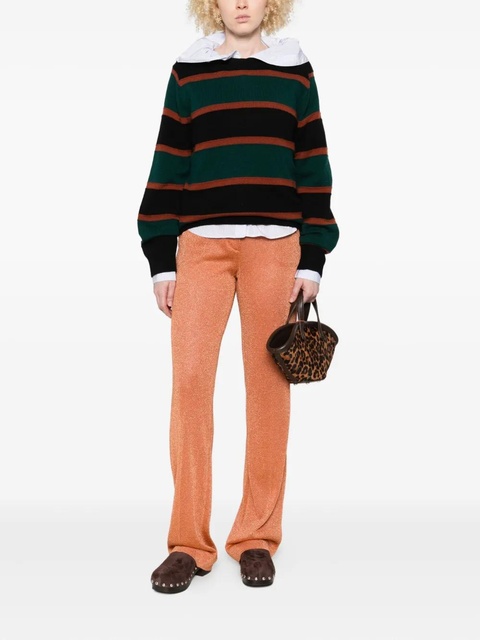 Miu Miu lurex pressed-crease trousers - Orange - zdjęcie produktu nr 2