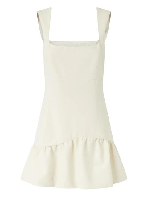 PINKO ruffle-hem mini dress - White - zdjęcie produktu nr 1