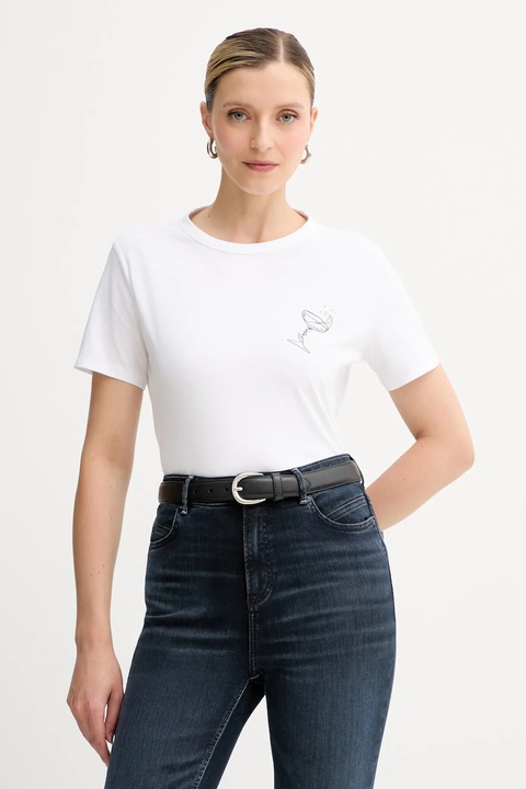 BOSS Orange t-shirt bawełniany damski kolor biały 50549192 - zdjęcie produktu nr 1