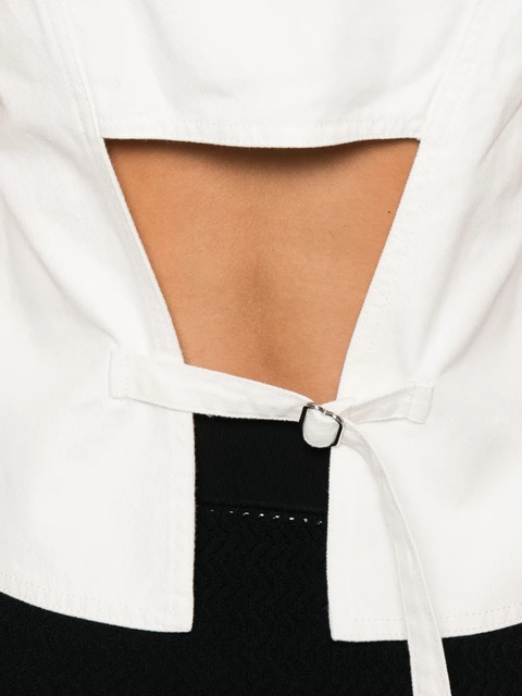 Victoria Beckham button-fastening sleeveless vest - White - zdjęcie produktu nr 2