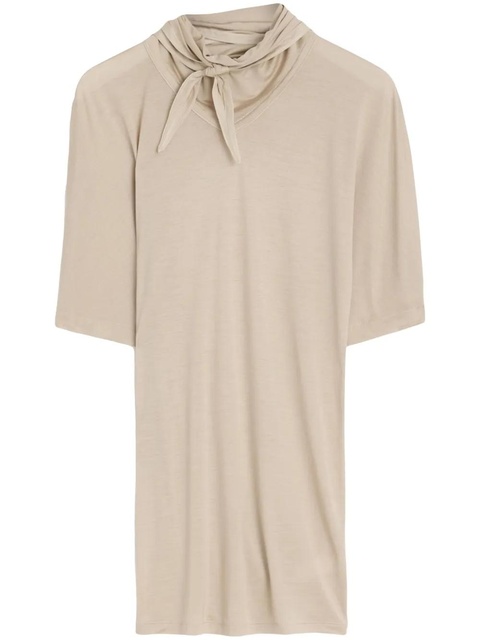 LEMAIRE short sleeve with foulard t-shirt - Neutrals - zdjęcie produktu nr 1