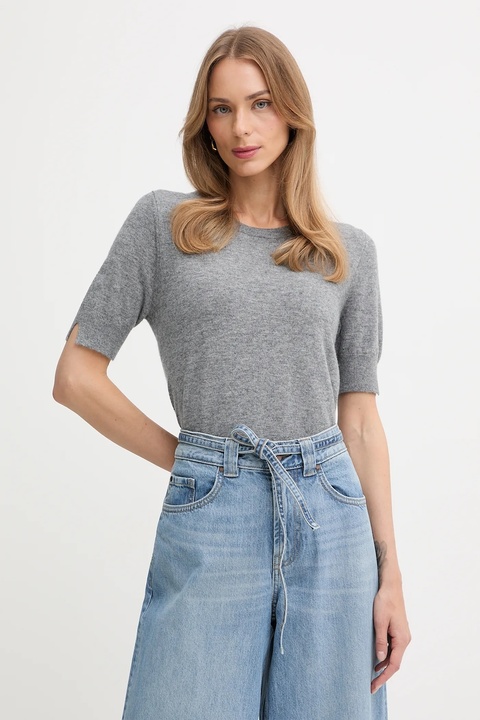 United Colors of Benetton sweter damski kolor szary lekki 1002D10D2 - zdjęcie produktu nr 1