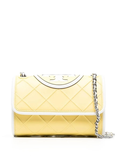 Tory Burch embossed and quilted cross-body bag - Yellow - zdjęcie produktu nr 1