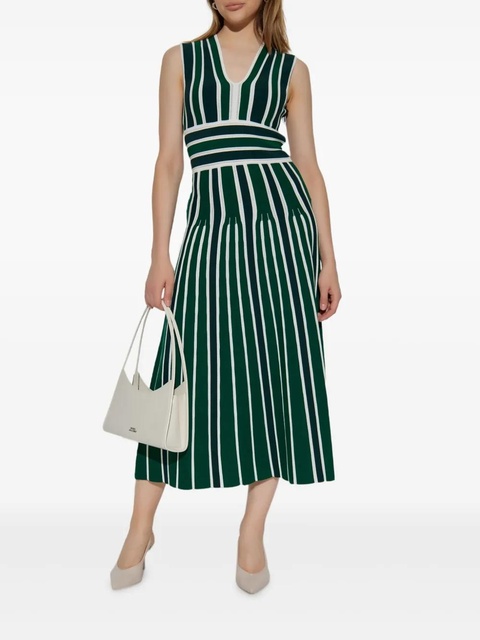 Max Mara Tallone striped A-line dress - Green - zdjęcie produktu nr 1