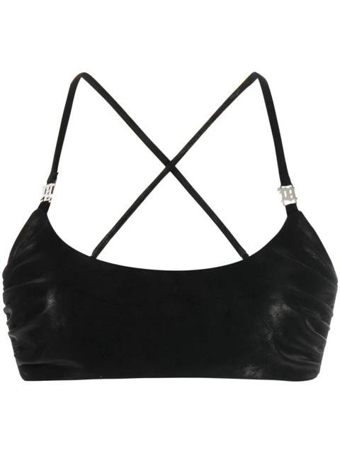 MISBHV faux-leather bra top - Black - zdjęcie produktu nr 1
