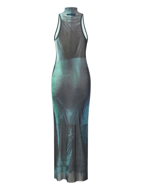 Jean Paul Gaultier Water high-neck dress - Indigo/vintageblue - zdjęcie produktu nr 2