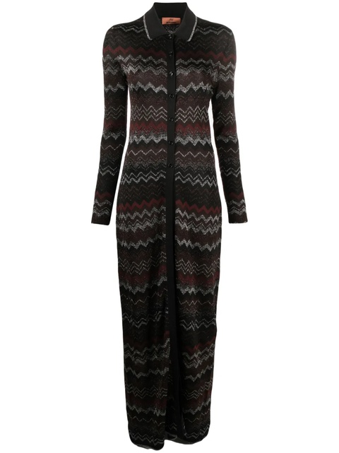 Missoni Zigzag pollo-collar cardigan - Black - zdjęcie produktu nr 1
