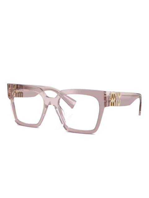 Miu Miu Eyewear logo square-frame glasses - Pink - zdjęcie produktu nr 1