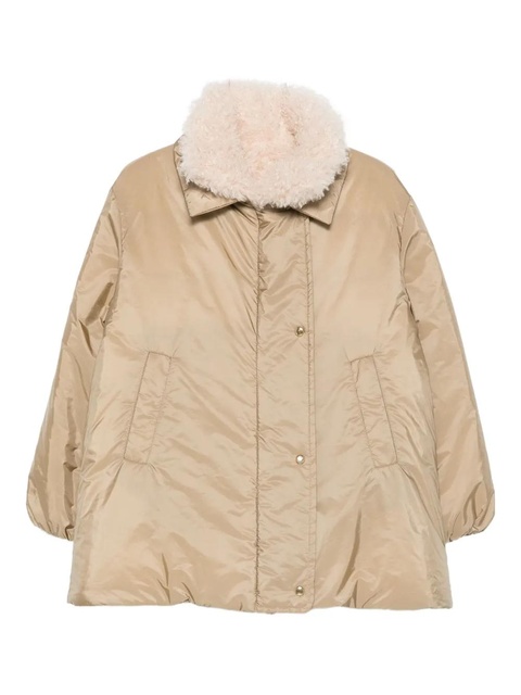 Moncler Voue sherpa-collar quilted jacket - Neutrals - zdjęcie produktu nr 1