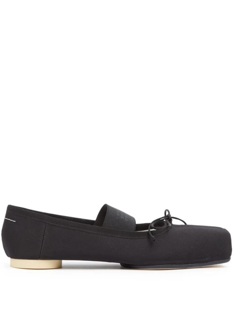 MM6 Maison Margiela Anatomic Numbers-motif ballerina shoes - Black - zdjęcie produktu nr 1