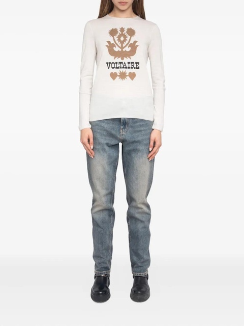 Zadig&Voltaire Teissa floral-embellished sweater - Neutrals - zdjęcie produktu nr 1