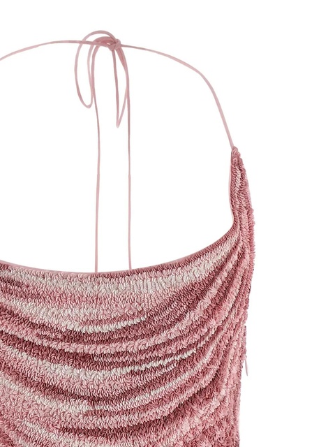 Balmain all-over sequin halter-neck mini dress - Pink - zdjęcie produktu nr 2