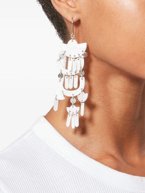ISABEL MARANT long yue earrings - White - zdjęcie produktu nr 1
