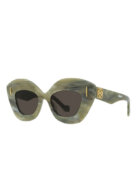 LOEWE cat-eye marble-pattern sunglasses - Green - zdjęcie produktu nr 2