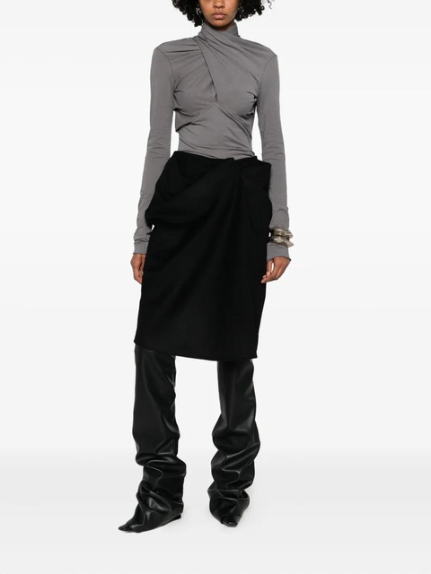 ENTIRE STUDIOS asymmetric skirt - Black - zdjęcie produktu nr 2