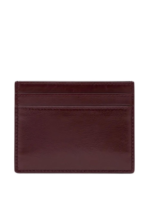 Saint Laurent leather cardholder - Red - zdjęcie produktu nr 2