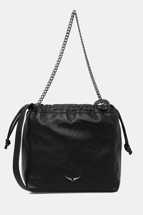 ZADIG&VOLTAIRE torebka skórzana kolor czarny LWBA04016 - zdjęcie produktu nr 1