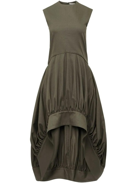 JW Anderson balloon-hem midi dress - Green - zdjęcie produktu nr 1