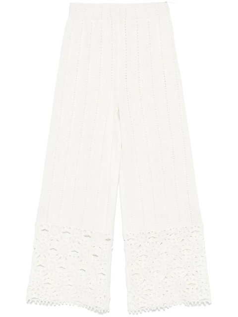 Maje crochet-knit trousers - White - zdjęcie produktu nr 1