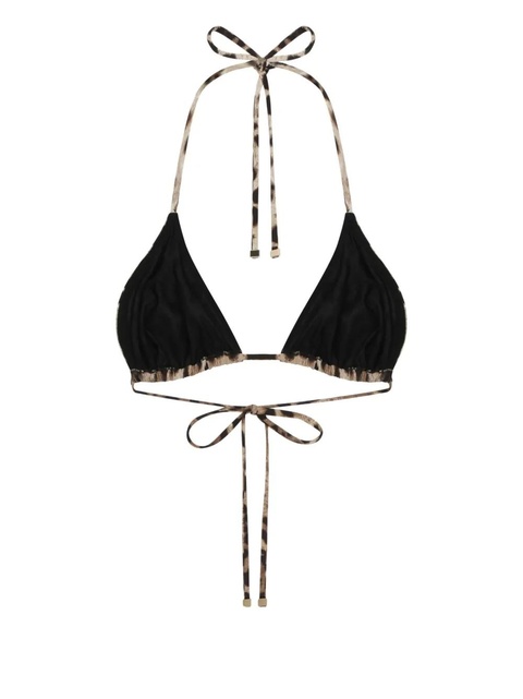 Dolce & Gabbana leopard-print triangle-cup bikini top - Neutrals - zdjęcie produktu nr 1