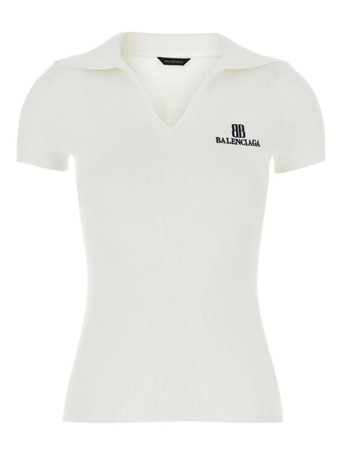 Balenciaga ribbed T-shirt - White - zdjęcie produktu nr 1