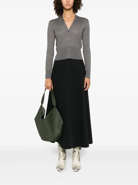 Max Mara ribbed embellished cardigan - Grey - zdjęcie produktu nr 1