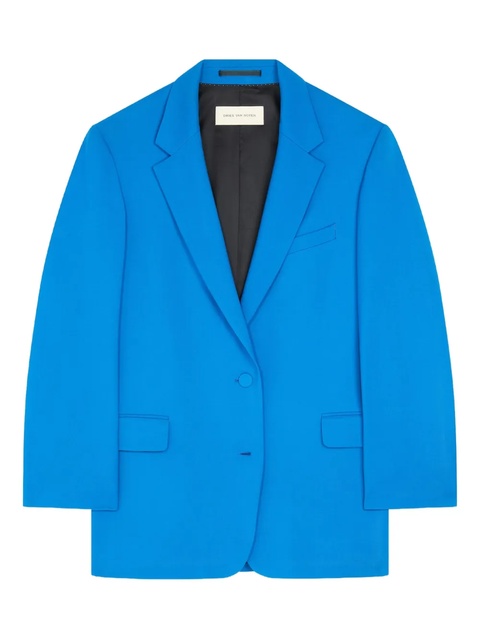 DRIES VAN NOTEN single-breasted blazer - Blue - zdjęcie produktu nr 1