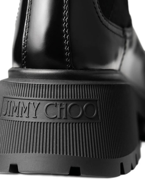 Jimmy Choo 50mm Louri Combat leather boots - Black - zdjęcie produktu nr 2