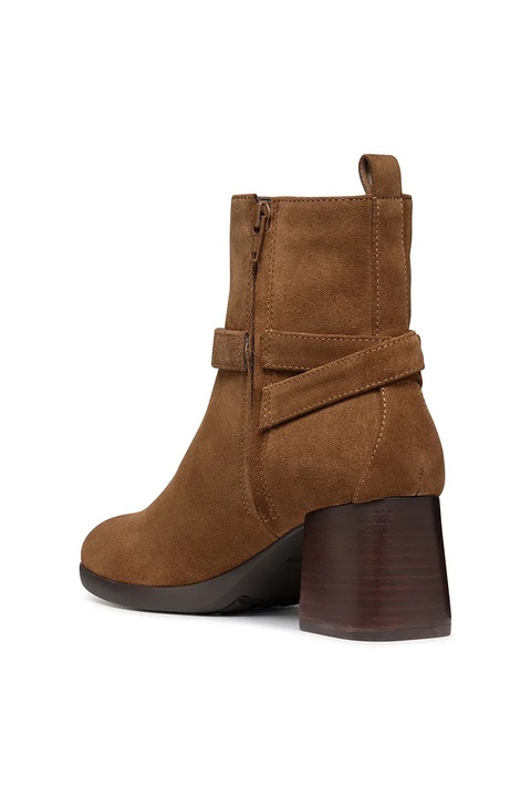 Geox botki zamszowe D WALK PLEASURE 55 damskie kolor brązowy na słupku D46XBA 00022 C6372 - zdjęcie produktu nr 2