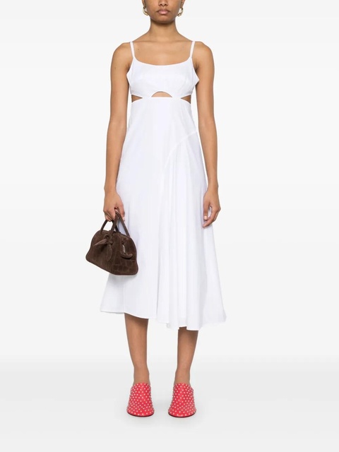Victoria Beckham cut-out detail midi dress - White - zdjęcie produktu nr 1