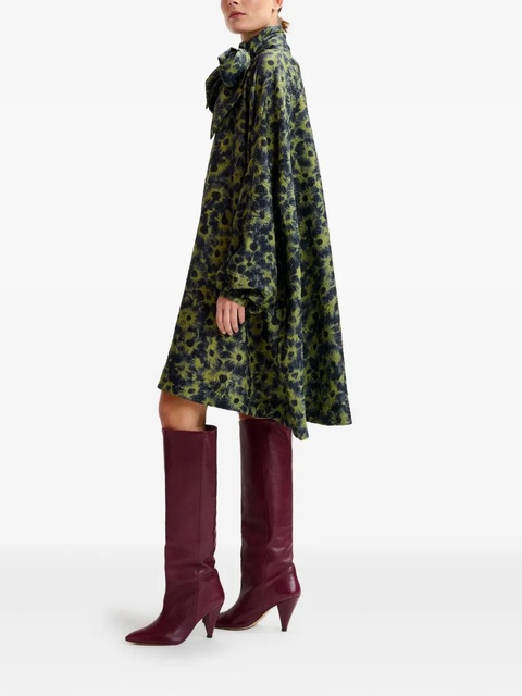 Essentiel Antwerp floral-print midi dress - Green - zdjęcie produktu nr 2