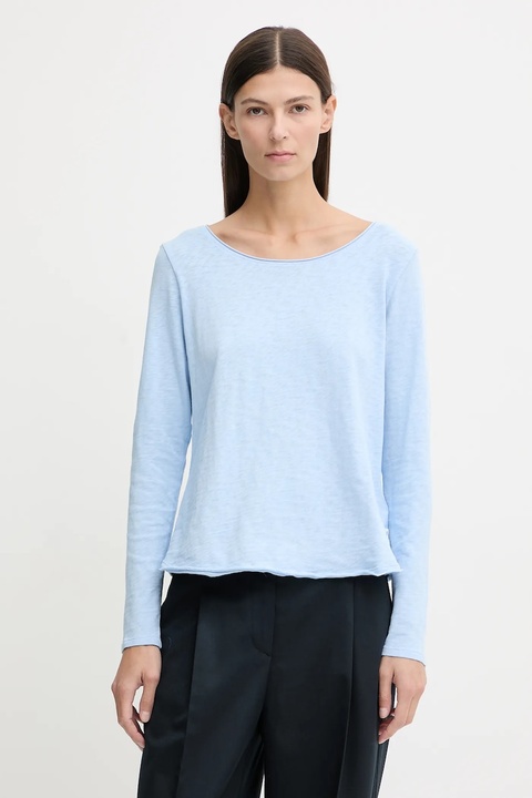 Marc O'Polo longsleeve bawełniany kolor niebieski 5000009292 - zdjęcie produktu nr 2