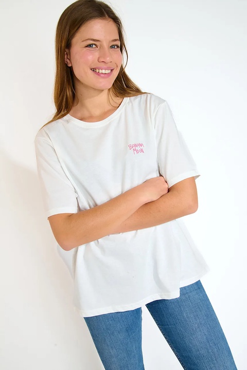 Banana Moon t-shirt bawełniany Urbana damski kolor beżowy CRISP.URBANA - zdjęcie produktu nr 2