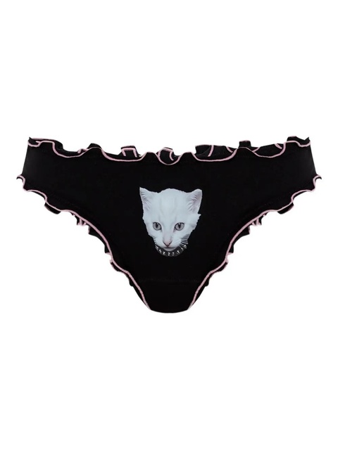 Blumarine cat-print briefs - Black - zdjęcie produktu nr 1
