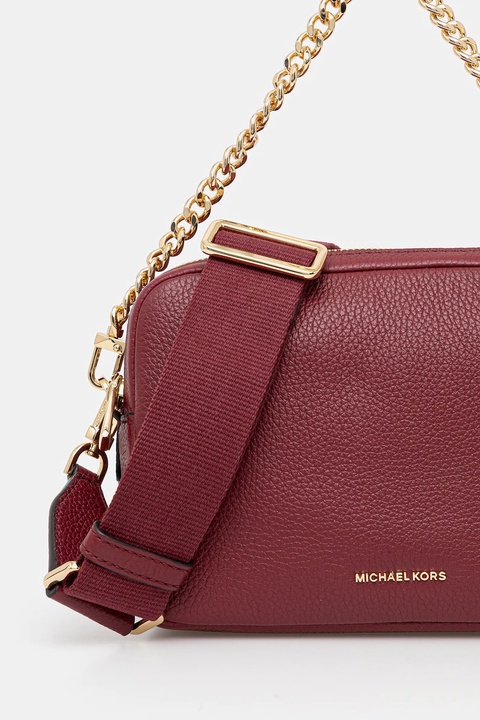 MICHAEL Michael Kors torebka skórzana kolor bordowy 32S5GYTC5L - zdjęcie produktu nr 2