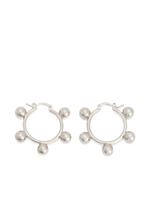 Jil Sander hoop earrings - Silver - zdjęcie produktu nr 1