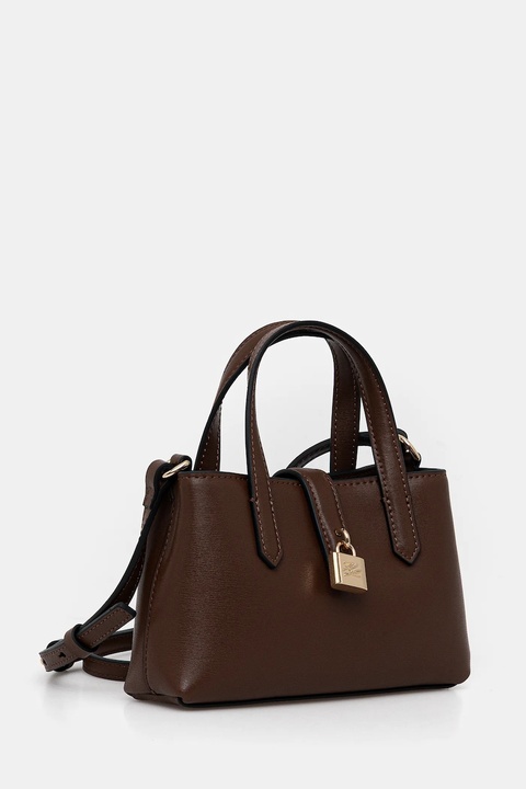 Karl Lagerfeld torebka skórzana K/AUTOGRAPH kolor brązowy B1W32027 - zdjęcie produktu nr 2