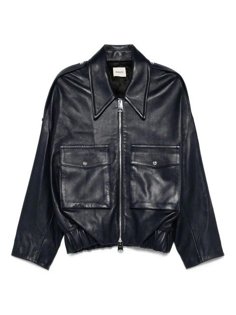 KHAITE Owey bomber jacket - Blue - zdjęcie produktu nr 1