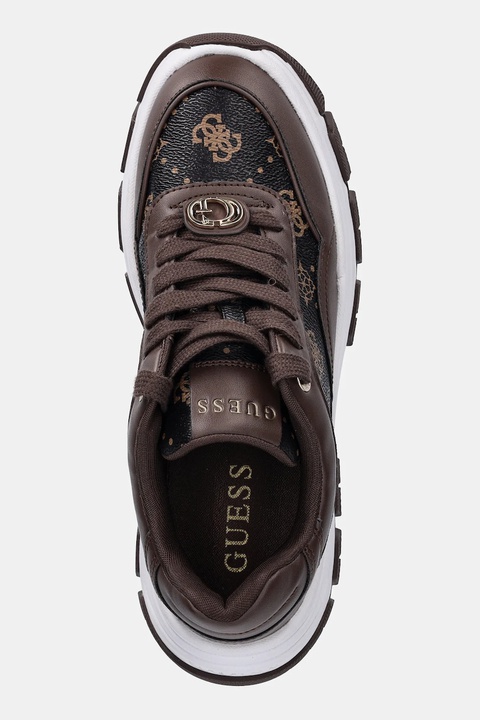 Guess sneakersy BERRETT2 damskie kolor brązowy FLFBRT PEL12 - zdjęcie produktu nr 2