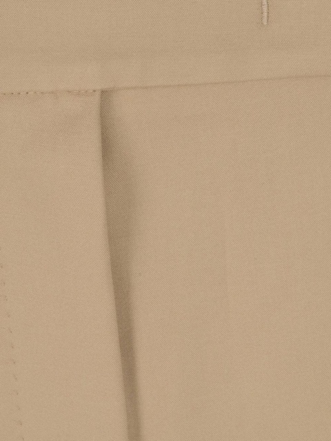 Max Mara cotton high-waist trousers - Neutrals - zdjęcie produktu nr 2