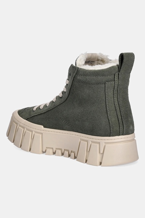 Tommy Jeans buty zamszowe TJW VULC FLATFORM SUEDE WL damskie kolor zielony na platformie lekko ocieplone EN0EN02894 - zdjęcie produktu nr 2