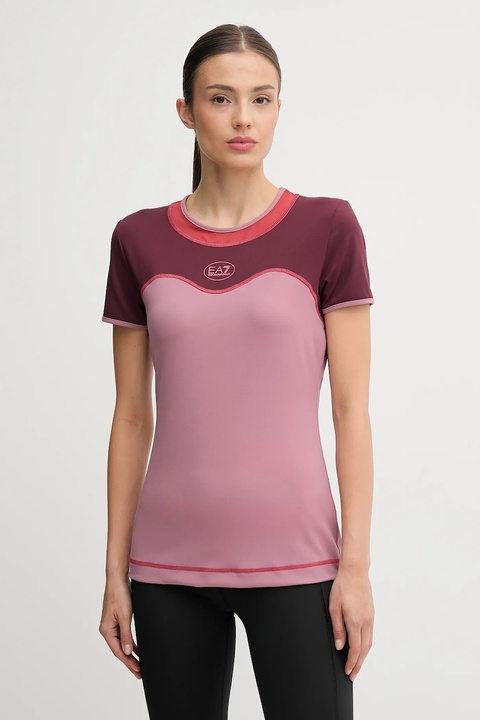 EA7 Emporio Armani t-shirt treningowy kolor różowy AF19155.7W000557 - zdjęcie produktu nr 1